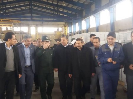 بازدید سردار نظری فرمانده سپاه از شهرک صنعتی کاویان