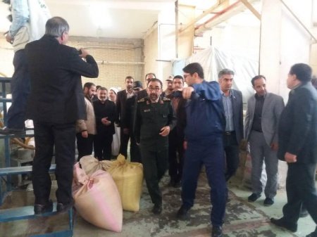 بازدید سردار نظری فرمانده سپاه از شهرک صنعتی کاویان